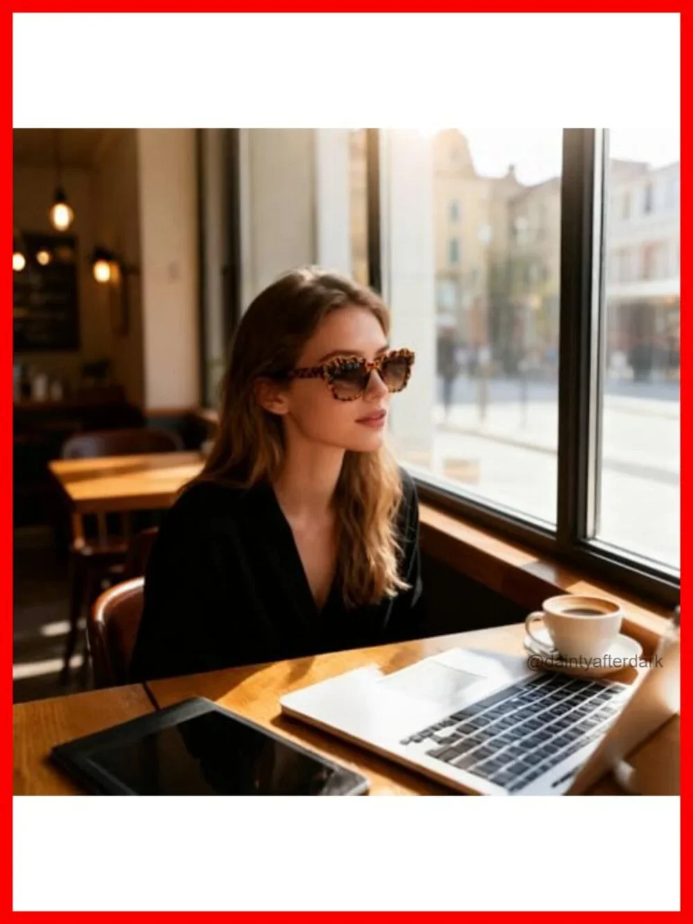 Unique Irregular Wave-Shaped Square Sunglasses with UV400 Protection